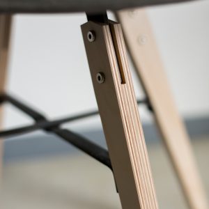 chaise beton pietement bois lyon beton