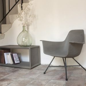 fauteuil beton - peds acier, lyon beton