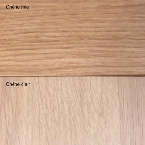 Chêne clair vs chêne moyen