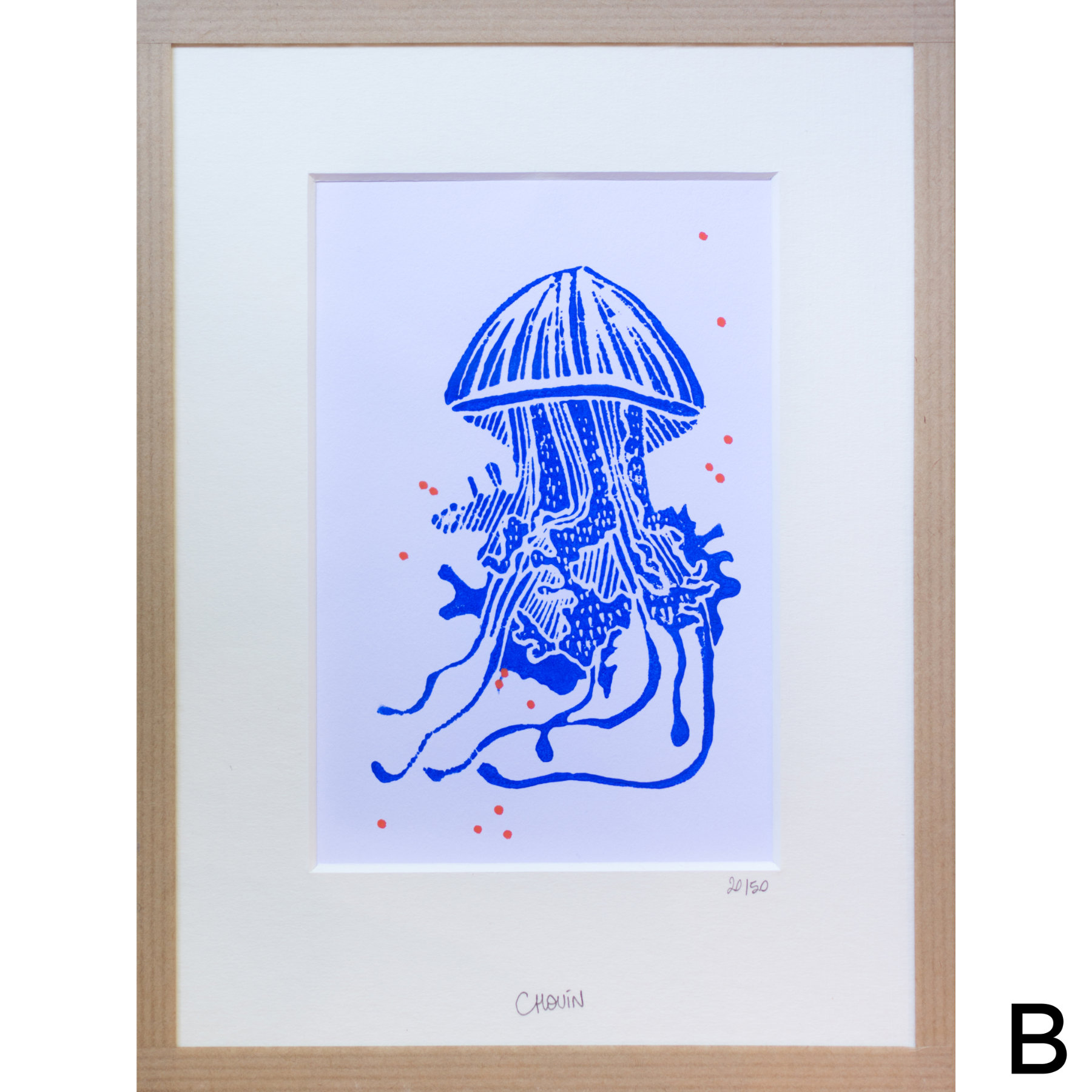 linogravure_morgane chouin_18x24_cadre kraft_bleu_bretagne-13