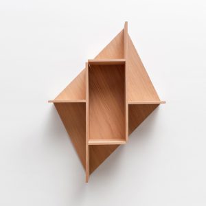 Combinaison verticale Etagère en bois massif fond chene naturelKim Drugeot Manufacture pour L'INATELIER Nantes Design et artisanat français- GENERIQUE