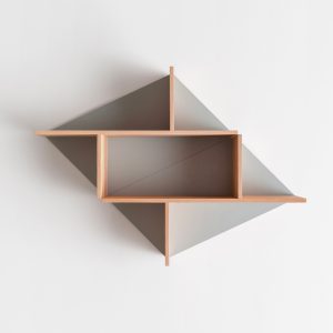 Combinaison horizontale Etagère en bois massif fond personnalisable Kim Drugeot Manufacture pour L'INATELIER Nantes Design et artisanat français- GENERIQUE