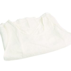 Tablier de Li en lin naturel - Blanc de chaux - L'Inatelier Nantes - Couleur Chanvre made in france artisanat français