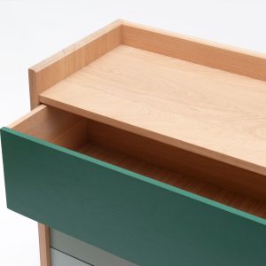 Commode Bric - Drugeot Manufacture - 3 tiroirs - L'Inatelier Nantes - zoom tiroir ouvert