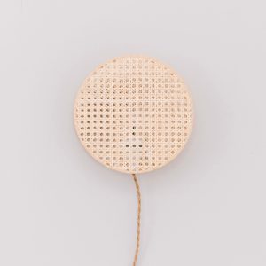 lampe applique MOON_petit modèle_An°so design_Anne-Sophie Boucard_L'Inatelier_Nantes_Luminaire_cannage_naturel bohème_design contemporain_applique sur mur