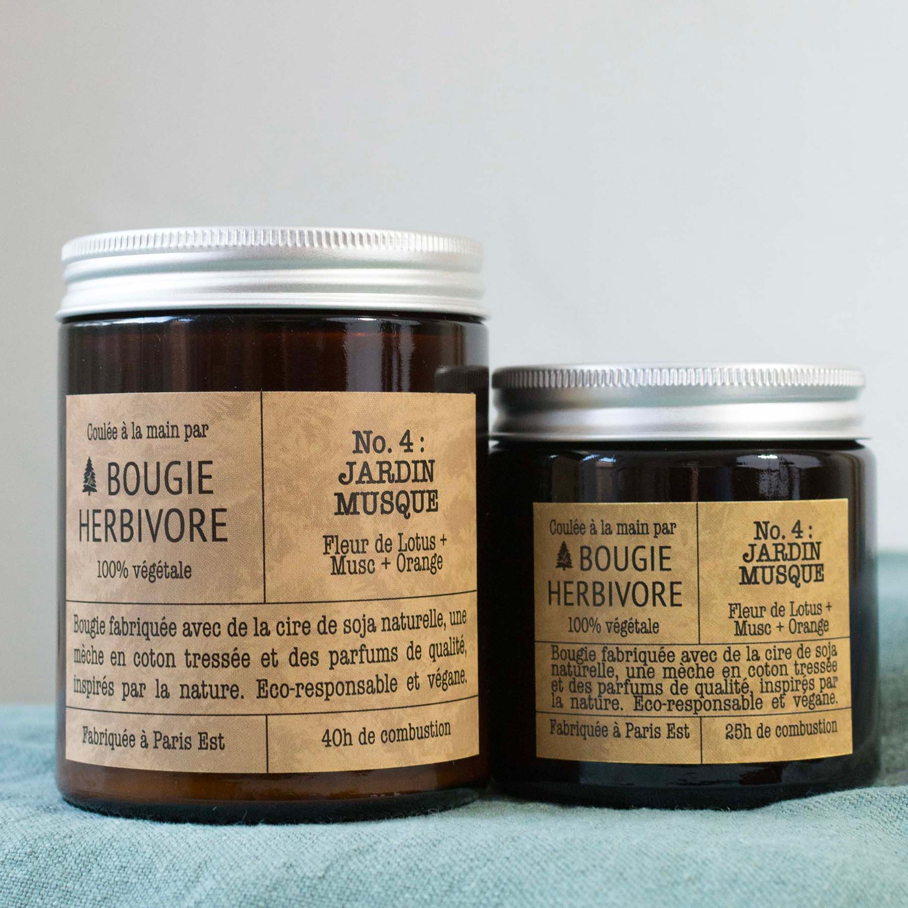 Bougie - Jardin Musqué - Fleur de Lotus, Musc et Orange – Image 3