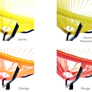 Fauteuil acapulco_exterieur_boqa_polyvinyl_déco_terrasse_jardin_nantes_L'Inatelier_couleur_jaune_orange_rouge