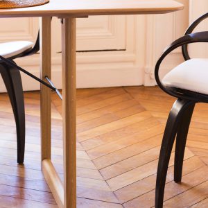 Table Cloe _ L'Inatelier Nantes_chene massif_made in france_artisanat_bois_rangement_tiroir_décoration_meuble_fabrication française_by Cactus_