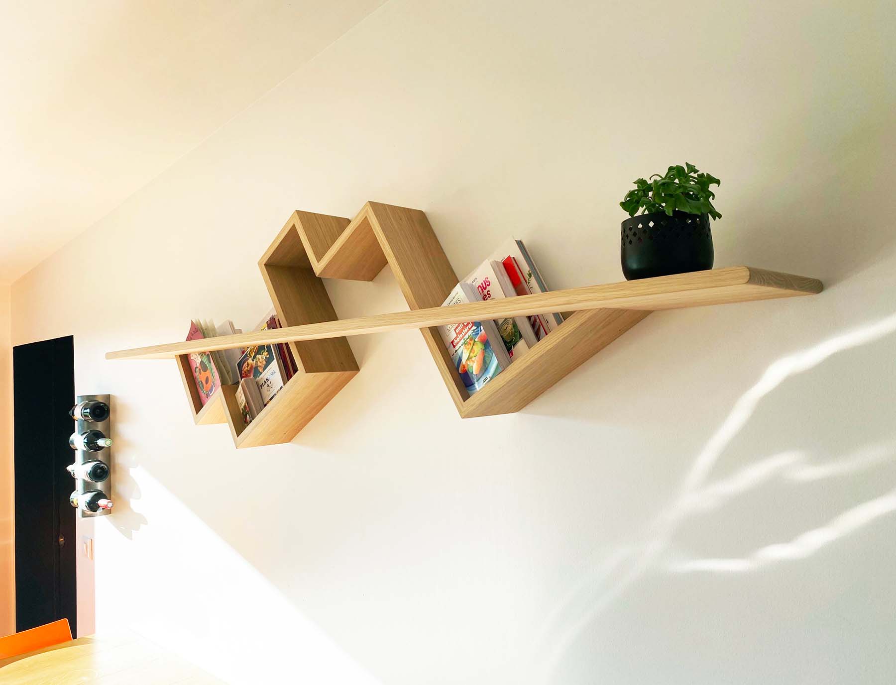 etagere vinyle murale en situation