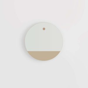 Miroir-rond-linatelier_décoration_déco_intérieur_design_made-in-france_mur_déco_HETCH-Horizon-1_bi-teinte_bronze_chêne-massif_vendée_face