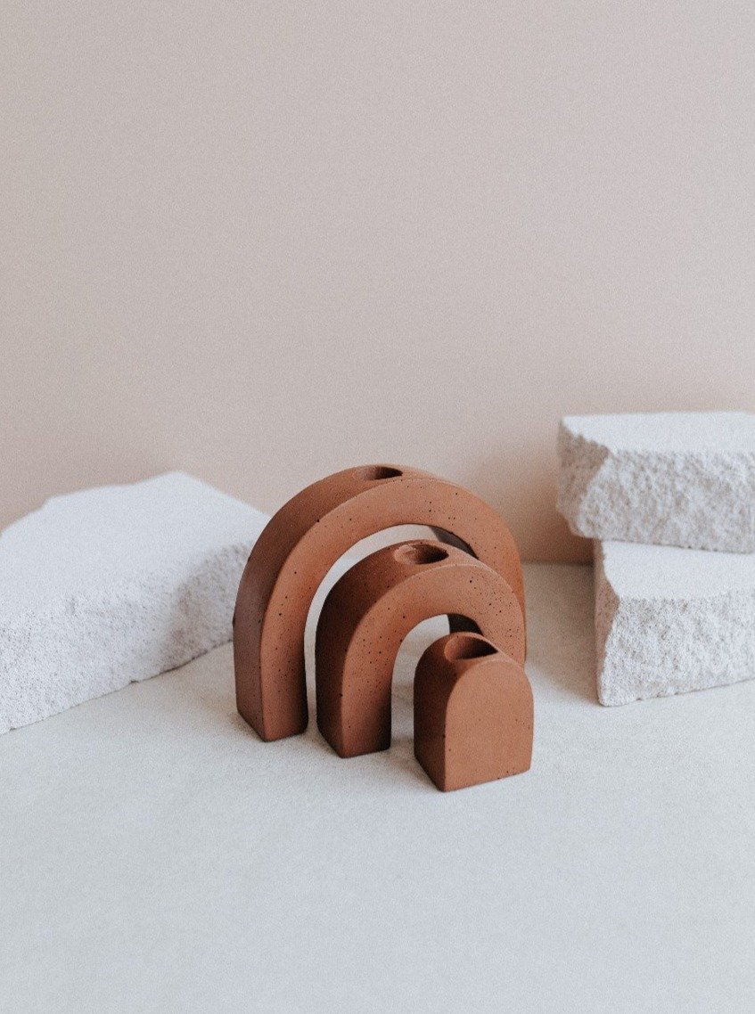 bougeoir en beton zuri gigi chataigne