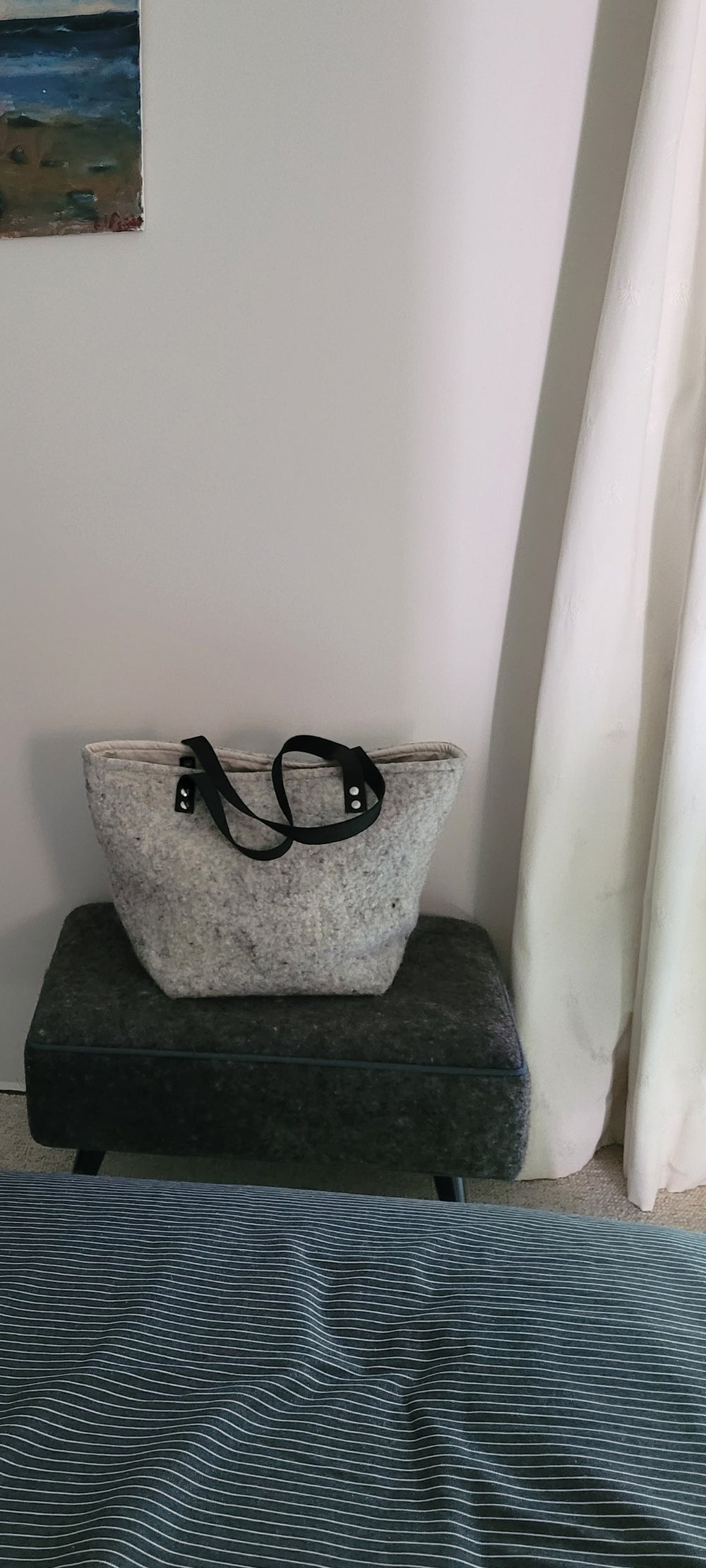 Sac cabas en feutre de laine - Héloïse Levieux