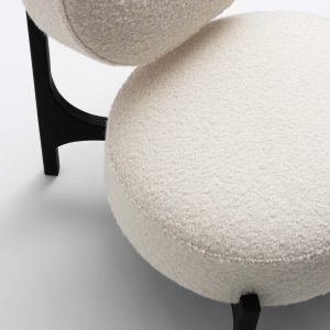 Fauteuil chauffeuse en laine bouclée muaje