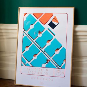 Affiche Marais Salants de Guérande - Atelier Lugus