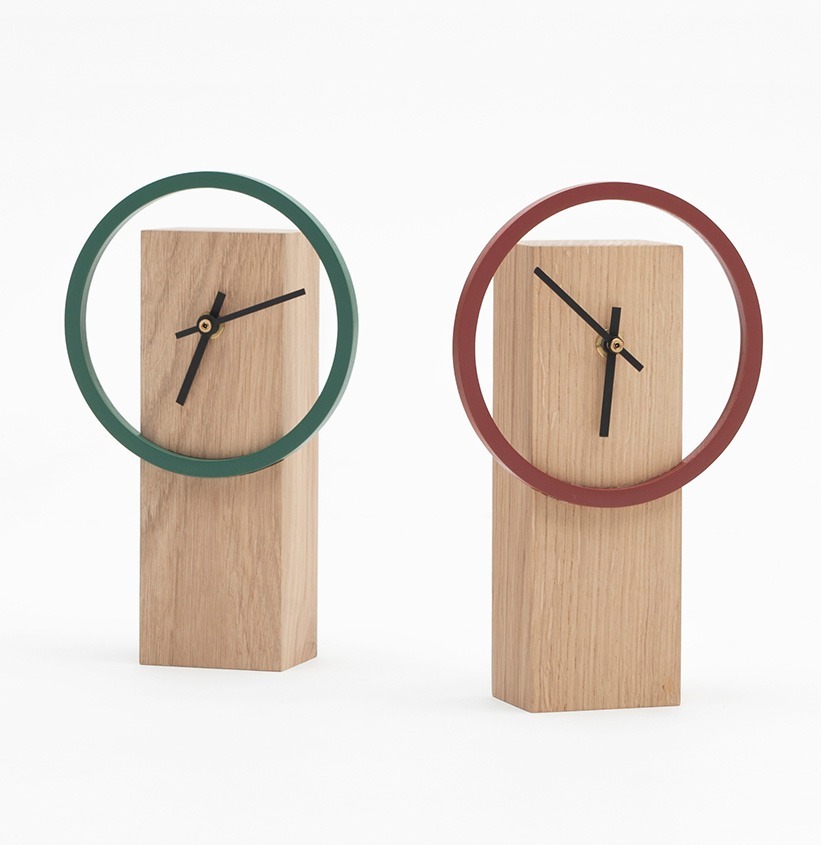 Horloge en bois Cyclock Drugeot chêne massif