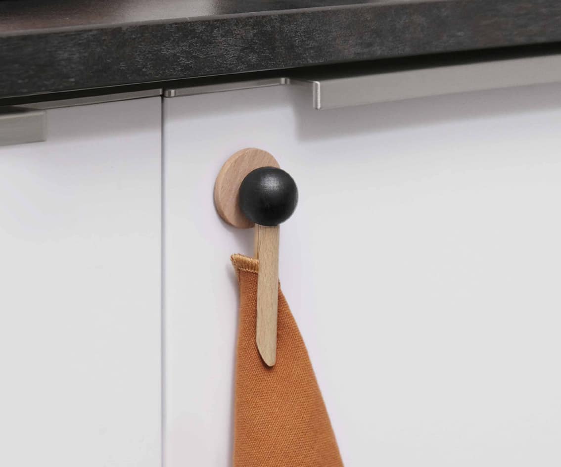 accroche torchon en bois naturel pince-moi tout simplement