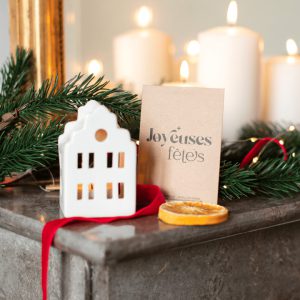 Joyeuses fêtes- carte de voeux - graines à planter- sapin - carte cadeau-kraft- naturel-made in france