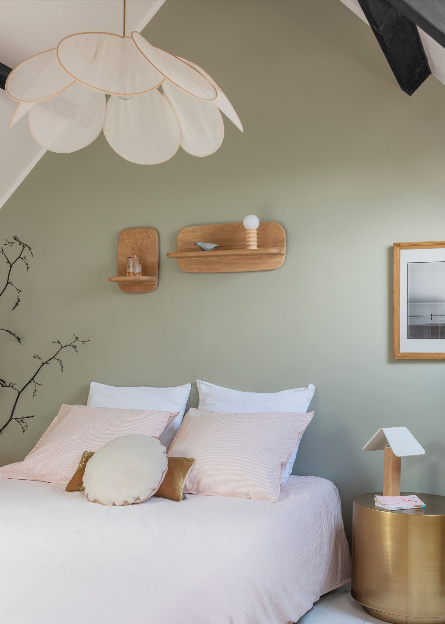 Étagère murale en bois massif - Téhème 60 cm – Image 3