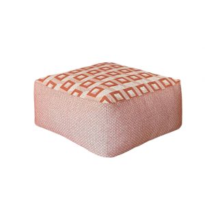pouf tissu recyclé made in france linatelier