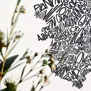 Affiche corse les petits plans linatelier made in france