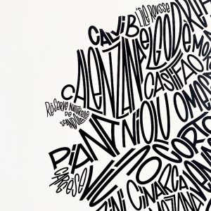 Affiche corse les petits plans linatelier made in france