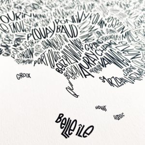 Affiche bretagne les petits plans linatelier