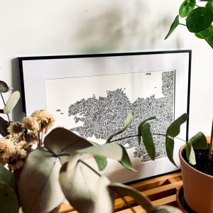 Affiche bretagne les petits plans linatelier