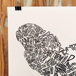 Affiche Martinique les petits plans linatelier made in france