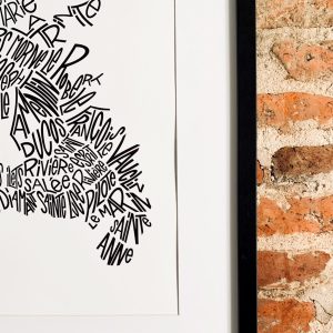 Affiche Martinique les petits plans linatelier made in france