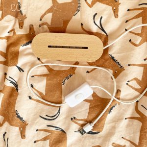 Veilleuse oiseau en bois