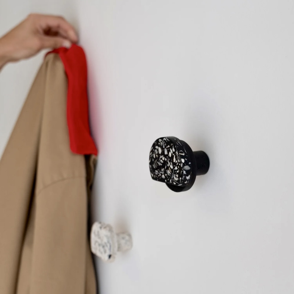 Patères en coquillages recyclés - Malakio