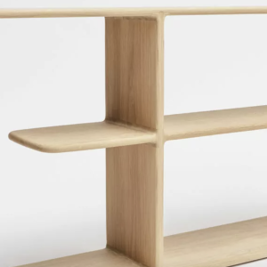 bibliothèque basse en chêne massif