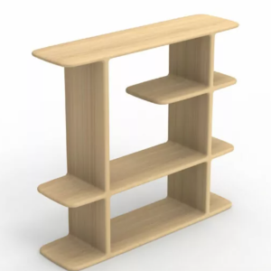 bibliothèque basse en chêne massif