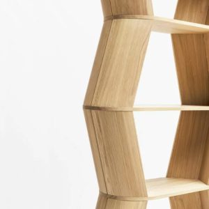 bibliothèque en bois massif