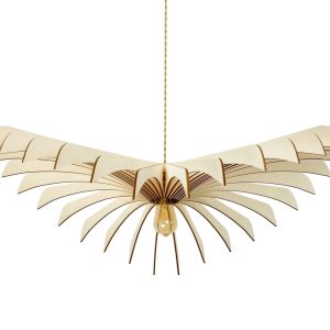 Suspension en bois design