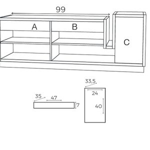 Meuble TV Glycine Drugeot manufacture