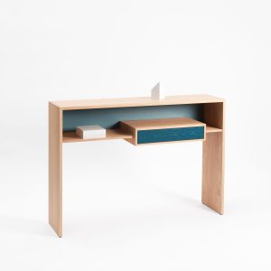 Console_chene massif_mixage_drugeot manufacture_L'Inatelier_Nantes_Boutique déco_bureau_décorationintérieur_personnalisable_tiroir_bois_meuble d'appoint