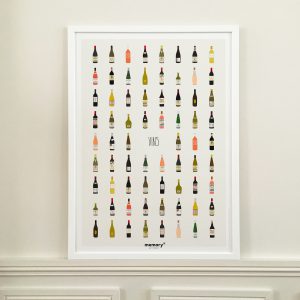 Affiche_vins_grands crus_memory_jeu de mémoire_50x70_imprimé en France_Papier recyclé_décoration_L'Inatelier_Nantes_cuisine
