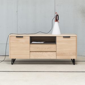 Buffet en chêne massif bliss _ L'Inatelier Nantes_chene massif_made in france_artisanat_bois_rangement_tiroir_décoration_meuble_fabrication française_by Cactus_face_sur-mesure