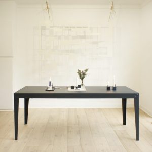 Table en acier – Batilde - Blanc - Gaelle Pinel_nantes_l'Inatelier_made in france_artisanat contemporain_fait main_décoration_intérieur_l'Inatelier_Rennes