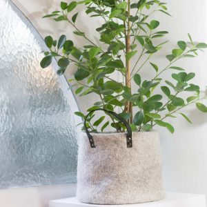 Cache-pot feutre de laine