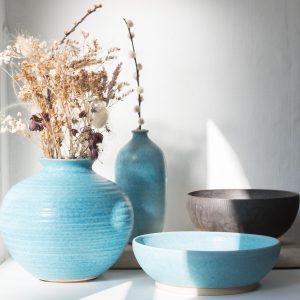 Olivier Roche - Céramiques_idée cadeau_vase_soliflore_poterie_fête de mères_fleurs_bouquet_déco_décoration_inspiration_nantes_local_made-in-france_linatelier