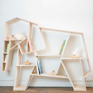 Bibliotheque elephant en bois pour enfant