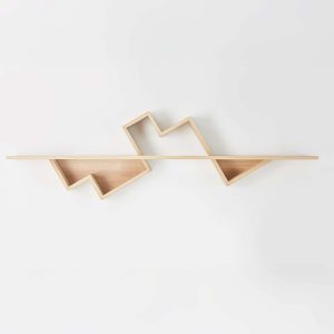 étagère vinyle murale vue face