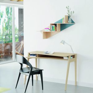 bureau en chene massif et made in France. bureau Zoe réalisé par Drugeot Manufacture distribué par L'INATELIER Nantes