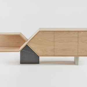 buffet-design-chromosome_hetch_mobilier_linatelier_fabrication-française_artisanat_bretagne_bois-massif_sur-mesure_peronnalisable_marbre-déco-décoration_intérieur_enfilade_rangement_salon_salle-à-manger_furniture_living-room_nantes_face2