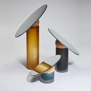 miroir_sculpture_décoration_astra_verre-soufflé_clémence birot_design_art_artisanat_français_nantes_collection_verre-soufflé_décoration intérieure_linatelier_trio