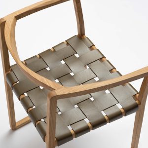 Chaise-design-Genia-bois-cuir-Muaje-artisanat-fabrication-française-fait-main_nantes_made-in-france_chair_furniture_meuble_déco_décoration-intérieure_vue de dessus