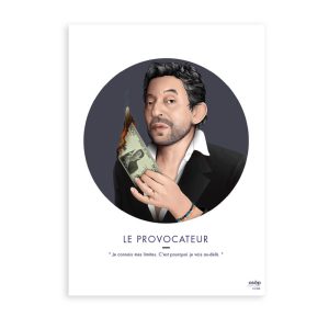 affiche le provocateur serge gainsbourg asap