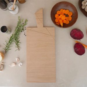 planche à découper en bois chêne massif rectangulaire kopo